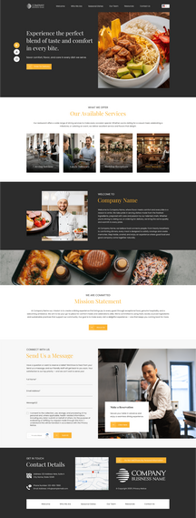 Food or Restaurant Web Design