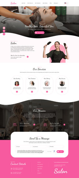 Salon Web Design